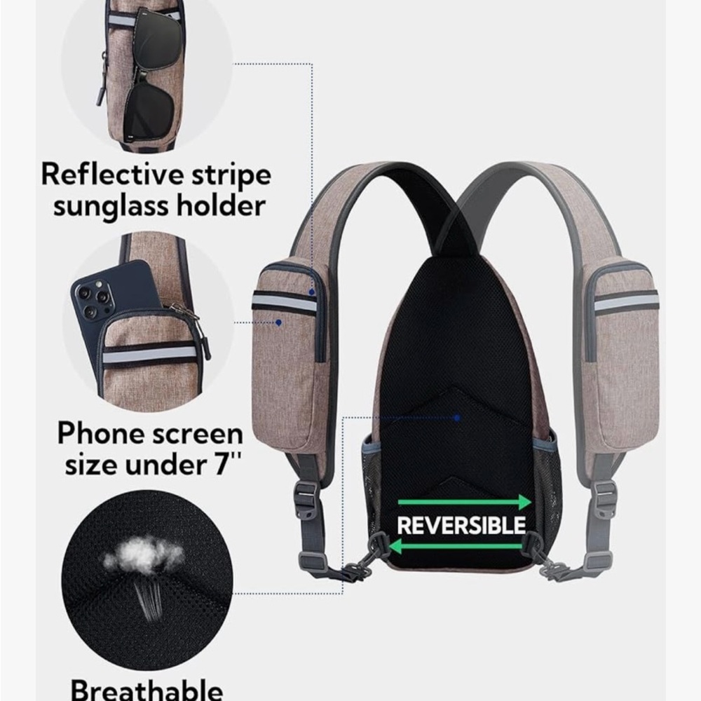 Crossbody Sling Backpack - Picture 5 of 11